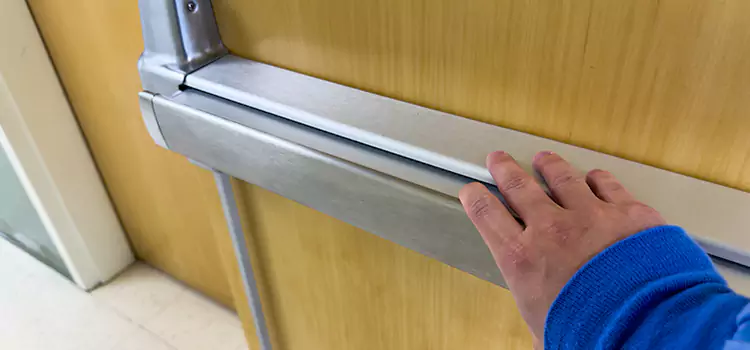 Installing a Push Bar on a Door Atwater